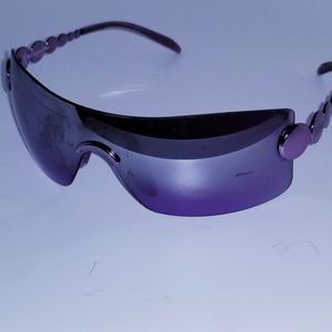 VINTAGE CHRISTIAN DIOR WRAP SUNGLASSES IN PURPLE